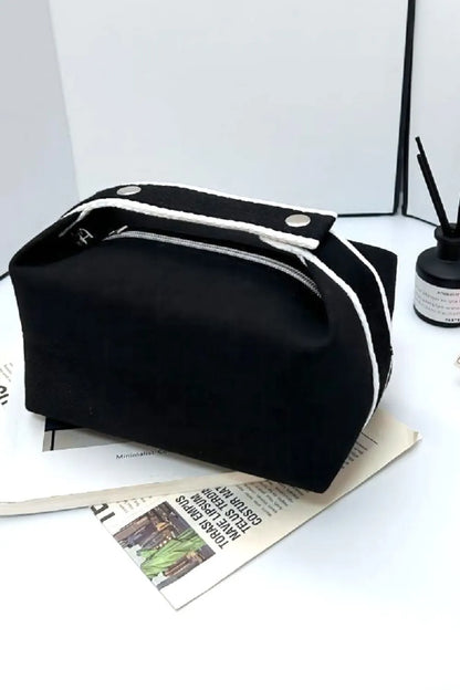 Zenana Waterproof Canvas Travel Cosmetic Bag - Premium travel-bag from Trendsi - Just $29.99! Shop now at Handbags Specialist Headquarter