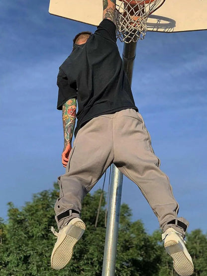 Men's Side Button Pants.