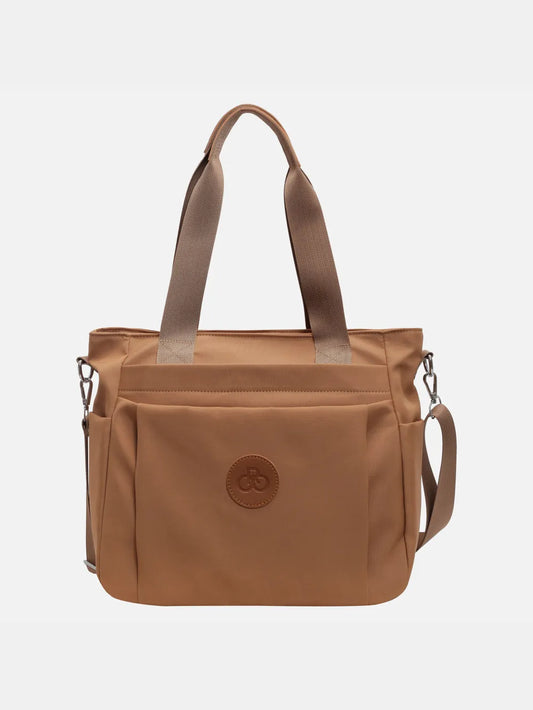 Nylon Solid Color Tote Bag - Premium Tote Bag from Trendsi - Just $31.99! Shop now at Handbags Specialist Headquarter