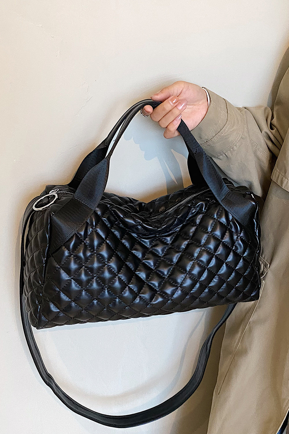 Stylish & Durable Large PU Leather Handbag - Premium Handbags from Trendsi - Just $27.99! Shop now at Handbags Specialist Headquarter