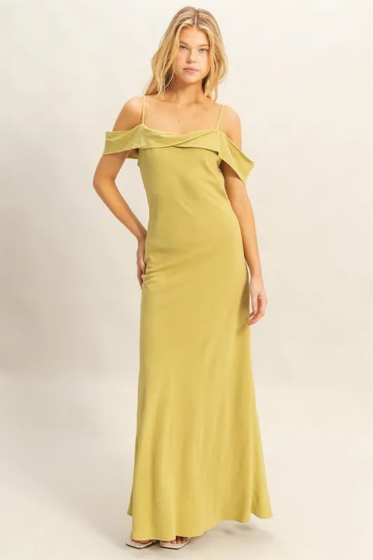 HYFVE Flattering Fit Cami Maxi Dress - Premium Maxi Dress from Trendsi - Just $47.99! Shop now at Handbags Specialist Headquarter