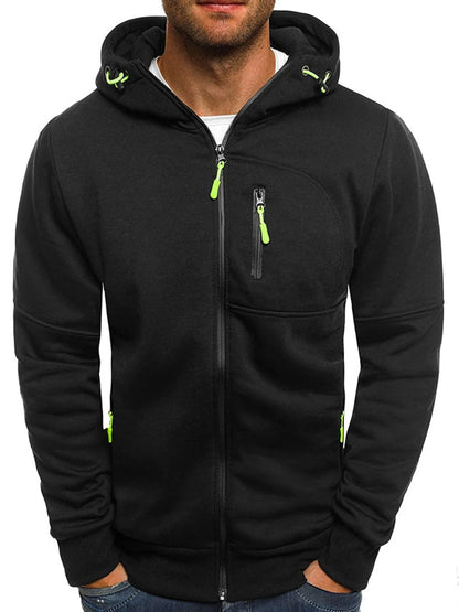 Men's Full Size Zip Up Long Sleeve Hoodie Plus Size - Premium  from Trendsi - Just $22.30! Shop now at Handbags Specialist Headquarter