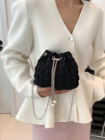 Bubble Texture Bucket Bag.