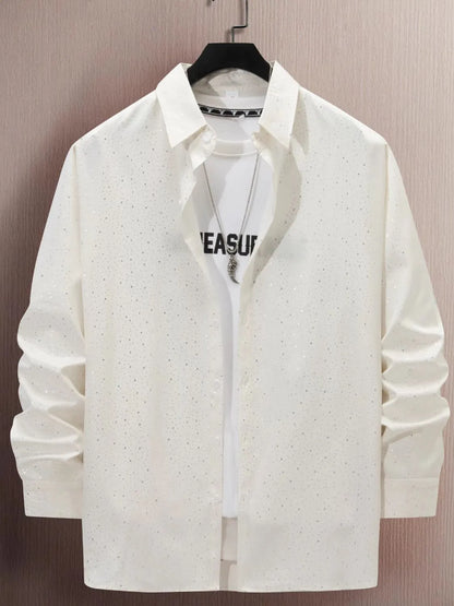 Men's Full Size Button Up Long Sleeve Shirt Plus Size - Premium Men's Shirt's from Trendsi - Just $28.42! Shop now at Handbags Specialist Headquarter
