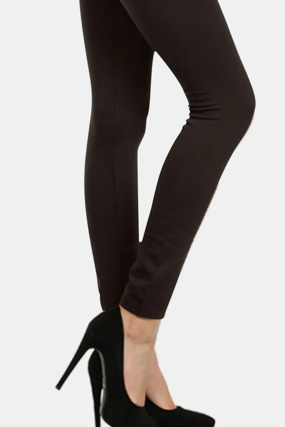 Yelete Seamless High Waist Fleece Leggings - Premium Leggings from Trendsi - Just $20.94! Shop now at Handbags Specialist Headquarter