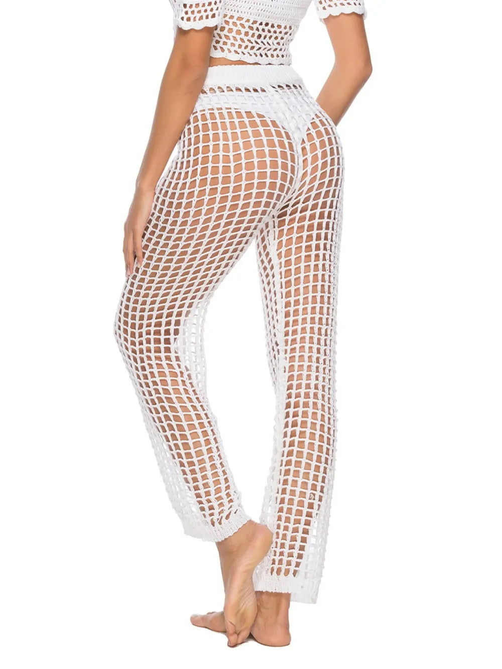 Cutout High Waist Swim Pants - Premium Bottoms from Trendsi - Just $25! Shop now at Handbags Specialist Headquarter