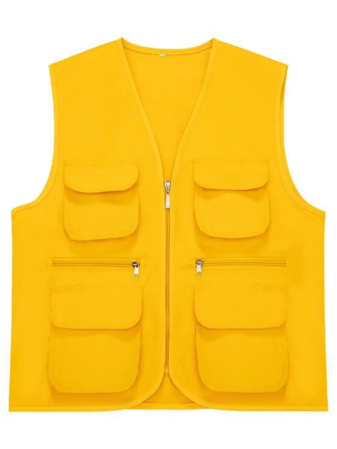 Men's Plus Size Pocketed Zip Up Vest - Premium  from Trendsi - Just $37.74! Shop now at Handbags Specialist Headquarter