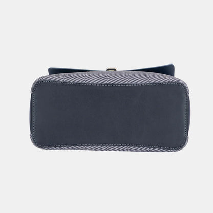 David Jones Striped Contrast Handbag - Premium Handbags from Trendsi - Just $43.99! Shop now at Handbags Specialist Headquarter