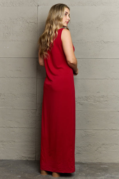 Plus Size Scoop Neck Maxi Tank Dress - Premium Dresses from Trendsi - Just $32.99! Shop now at Handbags Specialist Headquarter