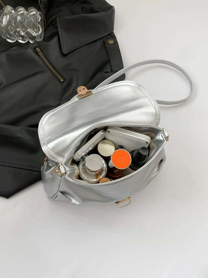 PU Leather Adjustable Strap Crossbody Bag - Premium Crossbody Bag from Trendsi - Just $18.99! Shop now at Handbags Specialist Headquarter