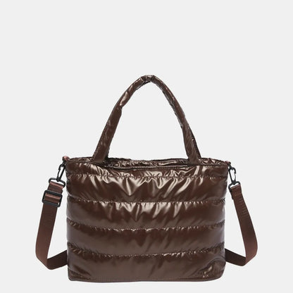 PU Leather Detachable Strap Crossbody Bag - Premium Crossbody Bag from Trendsi - Just $19.99! Shop now at Handbags Specialist Headquarter