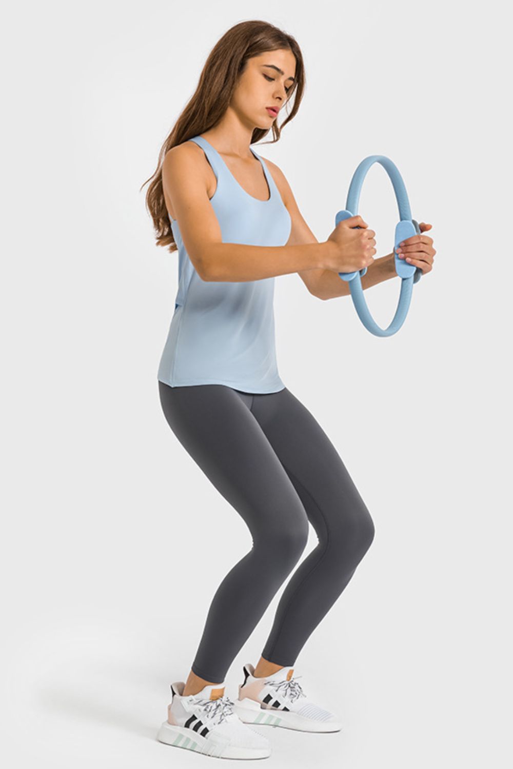 Millennia High Waist Ankle-Length Yoga Leggings - Premium Leggings from Trendsi - Just $62.76! Shop now at Handbags Specialist Headquarter