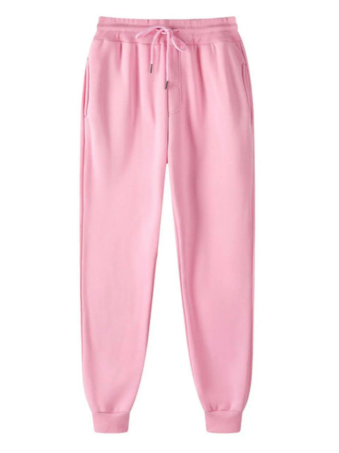 Men's Full Size Drawstring Jogger Pants with Pockets Plus Size.