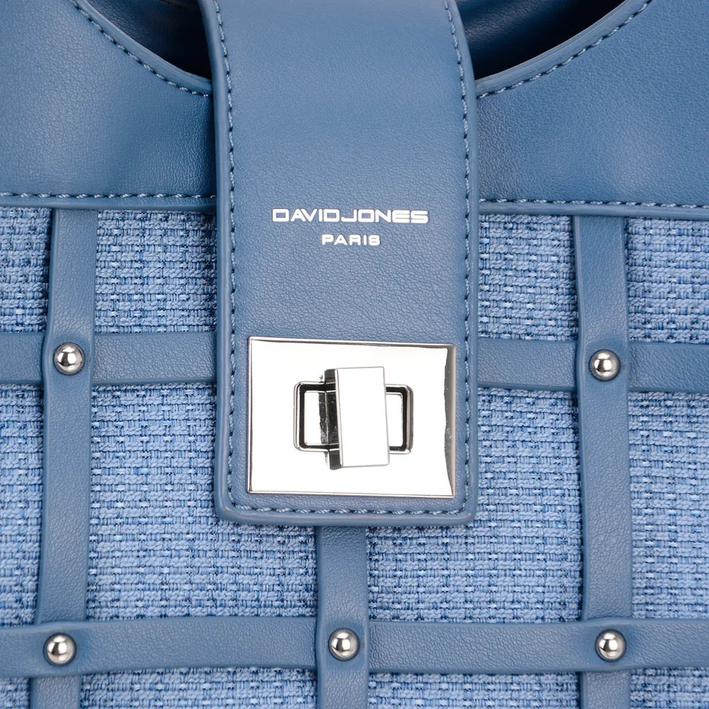 Stylish David Jones Rivet Decor Handbag - Trendsi - Premium Handbags from Trendsi - Just $44.99! Shop now at Handbags Specialist Headquarter