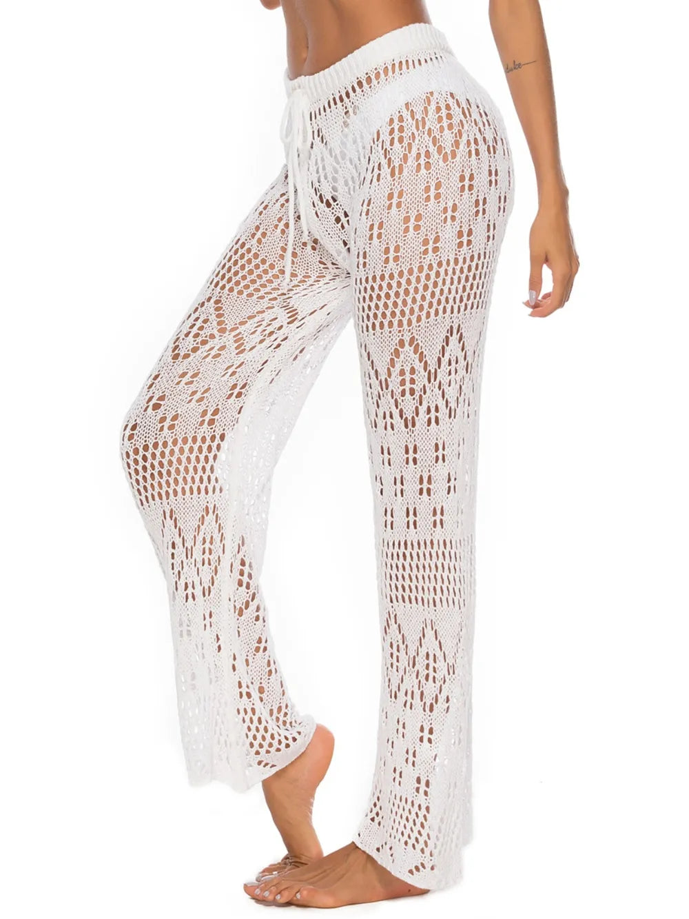 Cutout Straight Swim Pants - Premium Bottoms from Trendsi - Just $25! Shop now at Handbags Specialist Headquarter