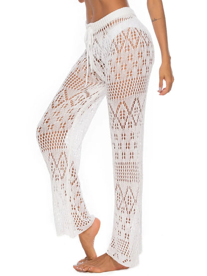 Cutout Straight Swim Pants - Premium Bottoms from Trendsi - Just $25! Shop now at Handbags Specialist Headquarter