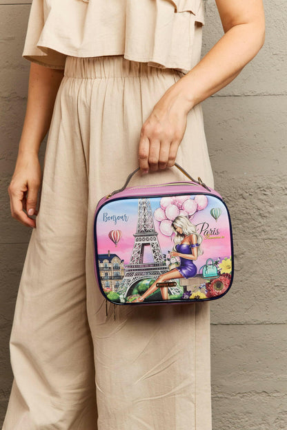 Nicole Lee USA Printed Handbag with Three Pouches.