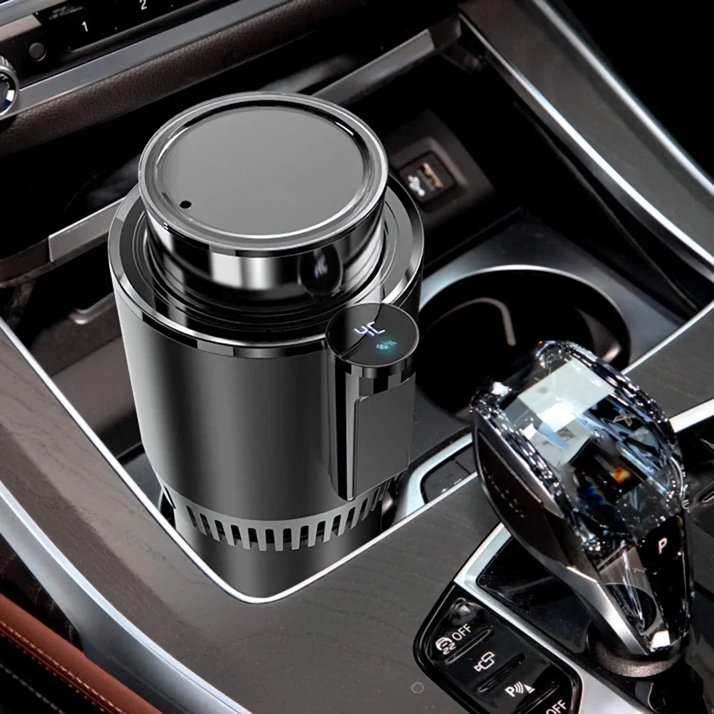 2-in-1 Portable Smart Car Cup Cooler & Warmer