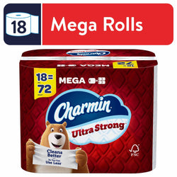 Charmin Ultra Strong Toilet Paper, 18 Mega Roll - Premium Household Supplies from Charmin - Just $48.44! Shop now at Handbags Specialist Headquarter