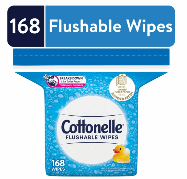 Cottonelle Fresh Care Flushable Wet Wipes, 1 Refill Pack (168 Total Wipes) - Premium Household Supplies from Cottonelle - Just $33.44! Shop now at Handbags Specialist Headquarter