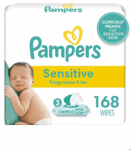 Pampers Baby Wipes Sensitive Perfume Free 3X Pop-Top Packs 168 Count - Premium Baby Care & Child Care from Pampers - Just $36.44! Shop now at Handbags Specialist Headquarter
