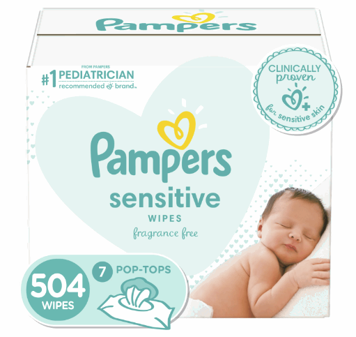 Pampers Sensitive Baby Wipes;  Pop-Top Character;  504 Count - Premium Baby Care & Child Care from Pampers - Just $43.44! Shop now at Handbags Specialist Headquarter