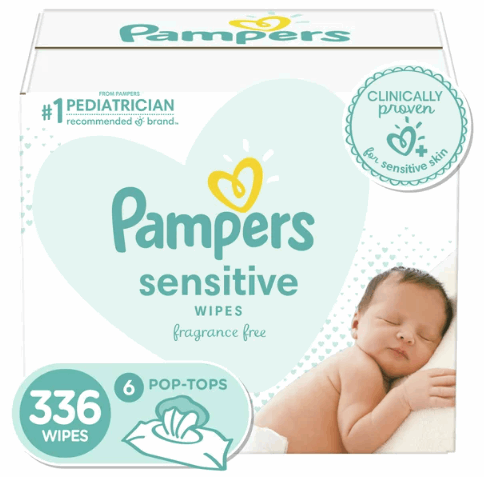 Pampers Sensitive Baby Wipes;  Pop-Top Character;  336 Count - Premium Baby Care & Child Care from Pampers - Just $43.44! Shop now at Handbags Specialist Headquarter