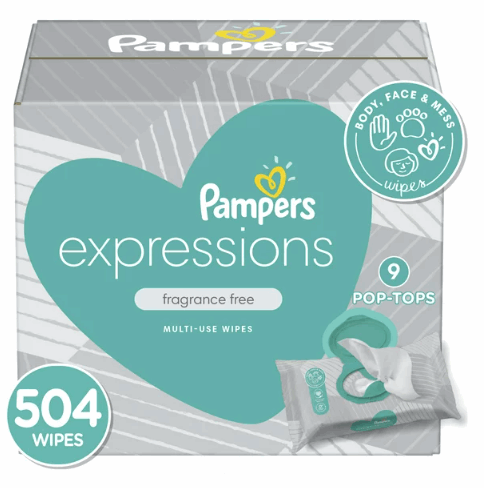 Pampers Baby Wipes Expressions Fragrance Free 9X Pop-Top Packs 504 Ct - Premium Baby Care & Child Care from Pampers - Just $43.44! Shop now at Handbags Specialist Headquarter