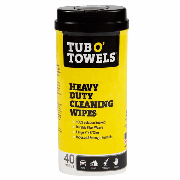 Tub O' Towels Heavy Duty Cleaning Wipes, 40 count - Premium Janitorial from Tub O' Towels - Just $28.81! Shop now at Handbags Specialist Headquarter