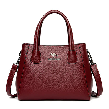 2 Layers Leather Luxury Handbags Women Bags Designer Handbags High Quality Small Casual Tote Bags For Women Shoulder Bag Winter - Premium  from eprolo - Just $71.32! Shop now at Handbags Specialist Headquarter