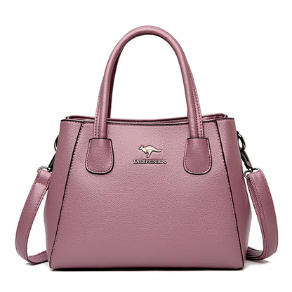 2 Layers Leather Luxury Handbags Women Bags Designer Handbags High Quality Small Casual Tote Bags For Women Shoulder Bag Winter - Premium  from eprolo - Just $71.32! Shop now at Handbags Specialist Headquarter