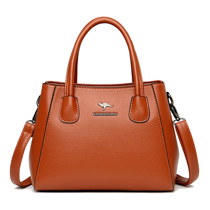 2 Layers Leather Luxury Handbags Women Bags Designer Handbags High Quality Small Casual Tote Bags For Women Shoulder Bag Winter - Premium  from eprolo - Just $71.32! Shop now at Handbags Specialist Headquarter