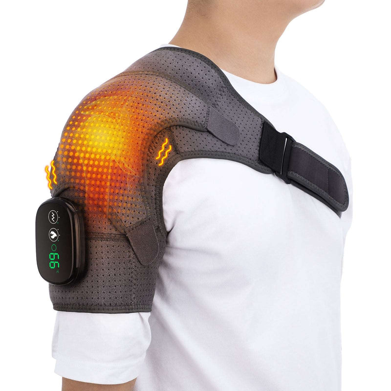 Heating Massage Device Infrared Therapy Vibration Electric Shoulder Massager Wrap Belt For Neck Back Body Arthritis Relief Pain - Premium Health from DearBeautyForever Store - Just $29.99! Shop now at Handbags Specialist Headquarter