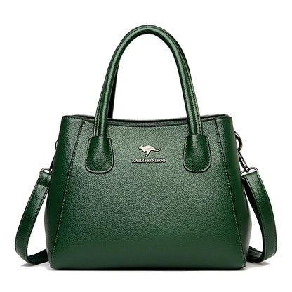 2 Layers Leather Luxury Handbags Women Bags Designer Handbags High Quality Small Casual Tote Bags For Women Shoulder Bag Winter - Premium  from eprolo - Just $71.32! Shop now at Handbags Specialist Headquarter