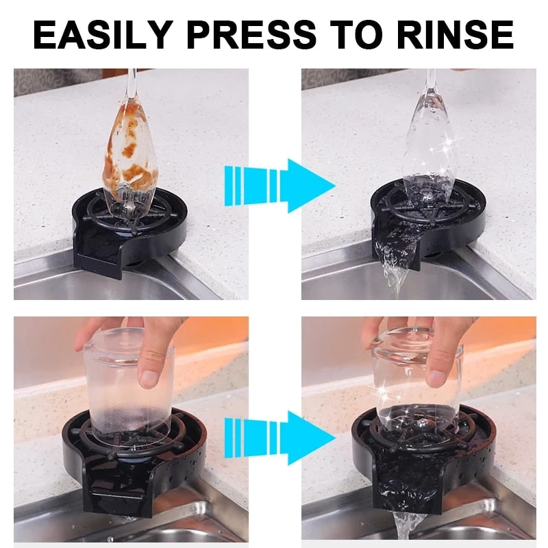 Glass Rinser Automatic Cup Washer - Premium  from Handbags Specialist Headquarter - Just $16.92! Shop now at Handbags Specialist Headquarter