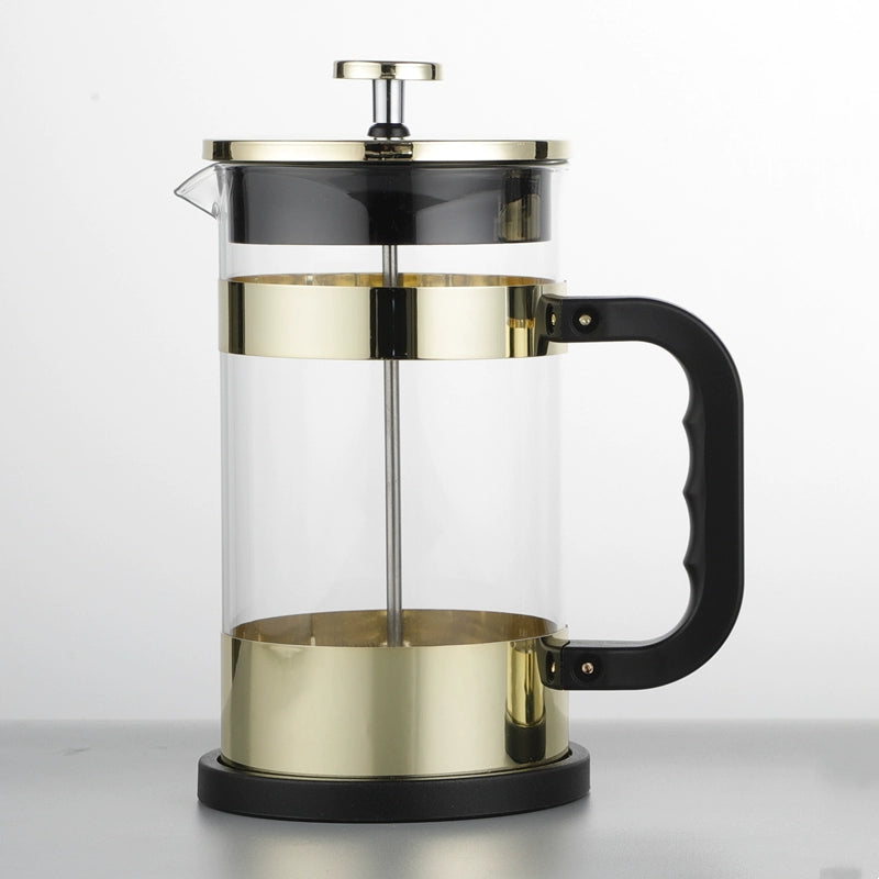 Heat-Resistant Glass Stainless Steel Filter Tea Maker French Press - Premium  from Handbags Specialist Headquarter - Just $42.99! Shop now at Handbags Specialist Headquarter