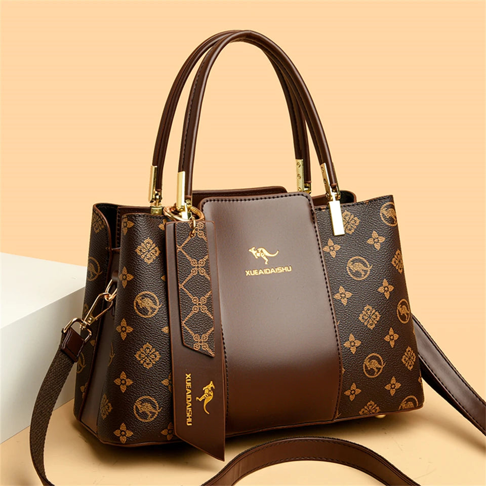 Luxury Handbag Fashion Print Large Capacity Soft Leather Women Shoulder Crossbody Bag Leisure Designer Ladies Purses and Handbag - Premium Handbags from eprolo - Just $64.45! Shop now at Handbags Specialist Headquarter