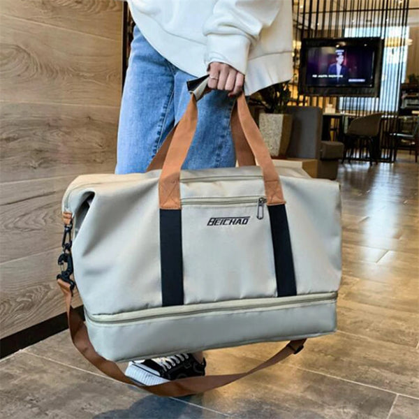 Unisex Large-Capacity Sports Fitness Travel Bag for Short-Distance Travel Dry-Wet Separation Hand Luggage - Premium Luggage & Bags from Handbags Specialist Headquarter - Just $53.59! Shop now at Handbags Specialist Headquarter