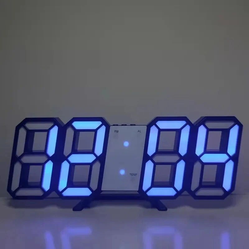 Cute Room Decor 3D LED Digital Alarm Clock Wall Clock Time/date/temperature Suitable for Cute Room Decor Table Bedroom Clocks - Premium  from Handbags Specialist Headquarter - Just $19.99! Shop now at Handbags Specialist Headquarter