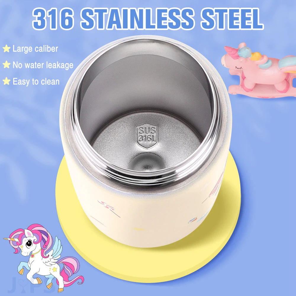 400ML Kids Water Bottle Cartoon Animal Children's Cup With Straw Stainless Steel Vacuum Flacks Thermos Bottle Thermal Mug Cups - Premium Water Bottles from eprolo - Just $28.75! Shop now at Handbags Specialist Headquarter
