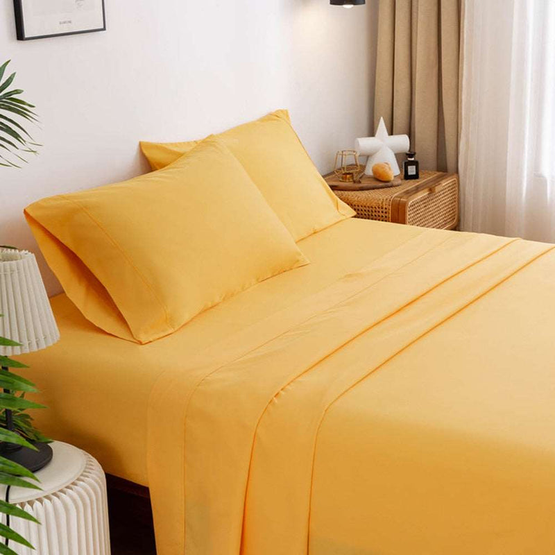 4PC Bedding Sheets Set Deep Pockets 16 inch Eco Friendly Wrinkle Free Sheets Machine Washable Hotel Bedding Set Queen King Size - Premium Sheets Set from eprolo - Just $39.08! Shop now at Handbags Specialist Headquarter