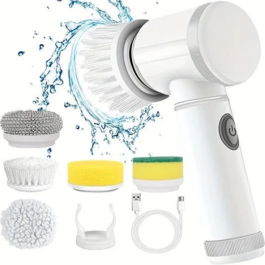 Rechargeable Electric Spin Scrubber - Premium Decor from Shop1103924059 Store - Just $29.99! Shop now at Handbags Specialist Headquarter