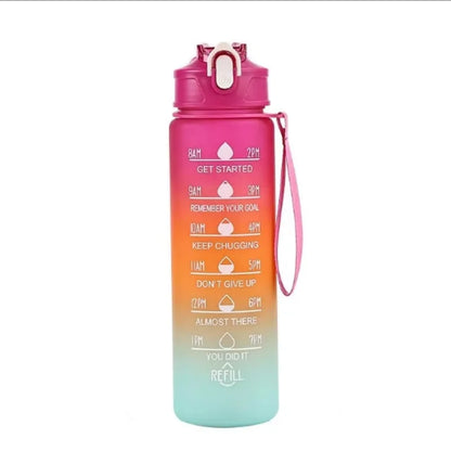 Sports Water Bottle with Time-Tracking Straw Leak Proof Locking Flip Cover for Easy Carry Ideal for Outdoor Adventures - Premium  from eprolo - Just $19.99! Shop now at Handbags Specialist Headquarter