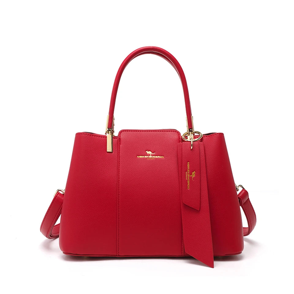Luxury Handbag Fashion Print Large Capacity Soft Leather Women Shoulder Crossbody Bag Leisure Designer Ladies Purses and Handbag - Premium Handbags from eprolo - Just $64.45! Shop now at Handbags Specialist Headquarter