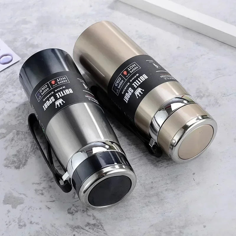 1L Thermal Water Bottle Keep Cold and Hot Water Bottle Thermos for Coffee Tea Vacuum Flasks Stainless Steel Thermos Bottle - Premium Water Bottles from eprolo - Just $23.99! Shop now at Handbags Specialist Headquarter