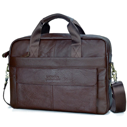 Men Genuine Leather Handbags Casual Leather Laptop Bags Male Business Travel Messenger Bags Men's Crossbody Shoulder Bag - Premium  from LACHIOUR Store - Just $169.99! Shop now at Handbags Specialist Headquarter
