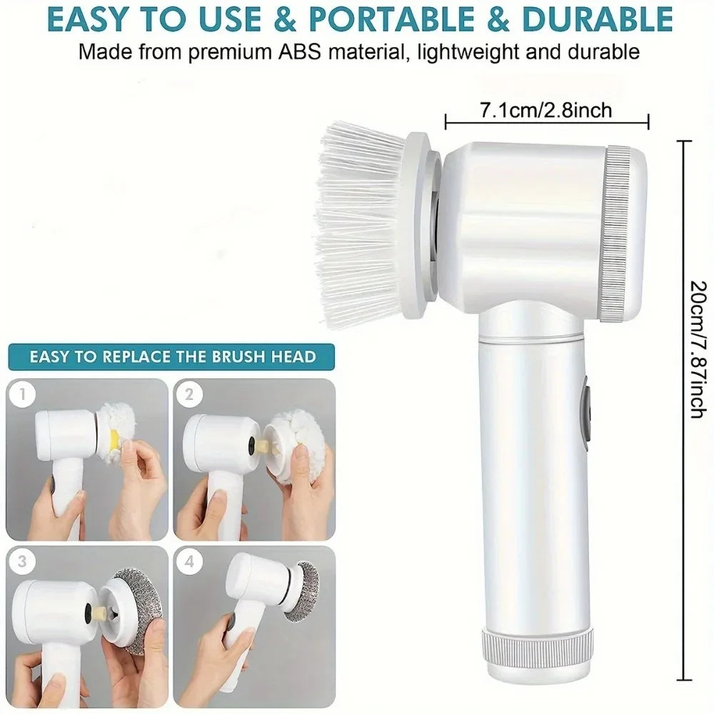 Rechargeable Electric Spin Scrubber - Premium Decor from Shop1103924059 Store - Just $29.99! Shop now at Handbags Specialist Headquarter