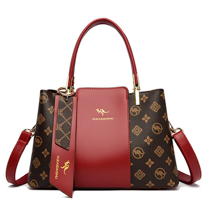 Luxury Handbag Fashion Print Large Capacity Soft Leather Women Shoulder Crossbody Bag Leisure Designer Ladies Purses and Handbag - Premium Handbags from eprolo - Just $64.45! Shop now at Handbags Specialist Headquarter