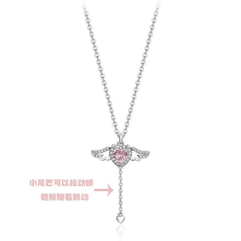 Heart Wings Necklace - Premium  from Handbags Specialist Headquarter - Just $7.53! Shop now at Handbags Specialist Headquarter
