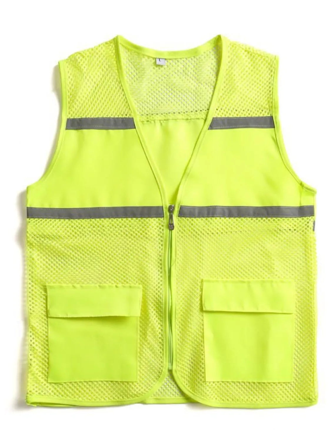 Men's Plus Size Mesh Zip Up Vest - Premium  from Trendsi - Just $36.66! Shop now at Handbags Specialist Headquarter